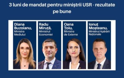 Miniștrii USR fac ordine și livrează rezultate
